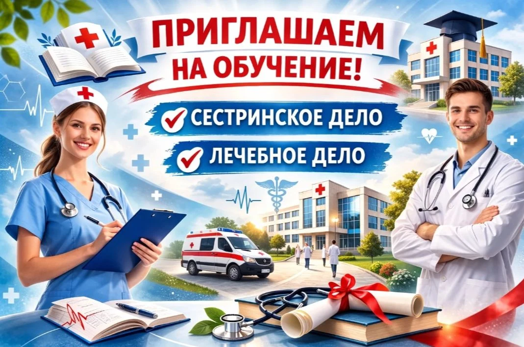 📢 ПРИГЛАШАЕМ НА ОБУЧЕНИЕ! Филиал ГБПОУ «Кропоткинский медицинский колледж» МЗ КК в ст. Выселки пригл