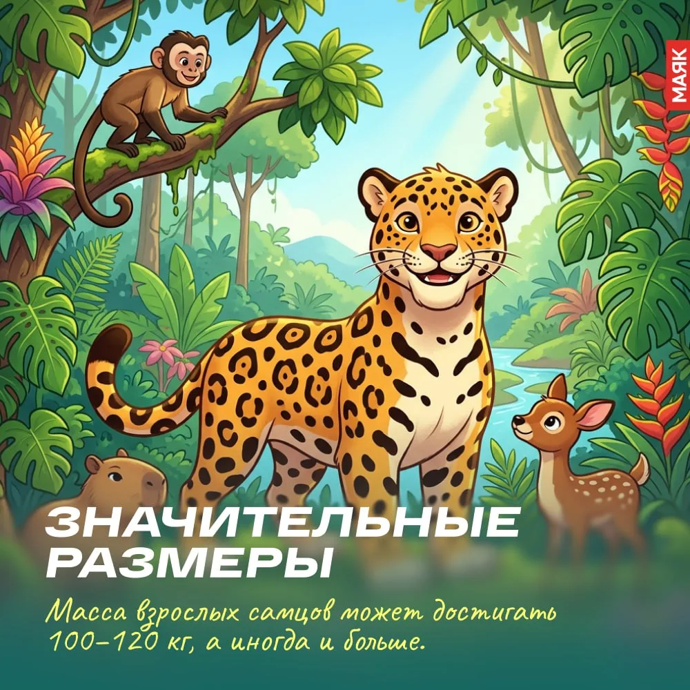 Сегодня — Всемирный день ягуара.

🐆Это одна из самых мощных и загадочных кошек в мире, которую назы