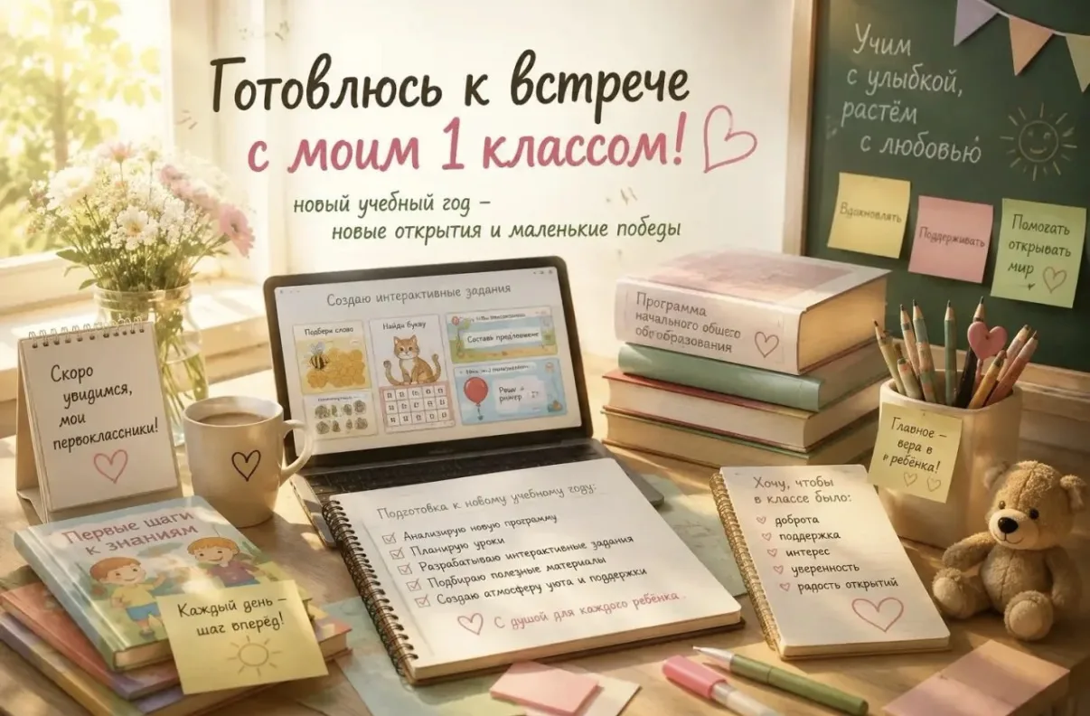 ✨ ☀️ В отпуске, но в мыслях с вами, мои будущие первоклассники!☀️