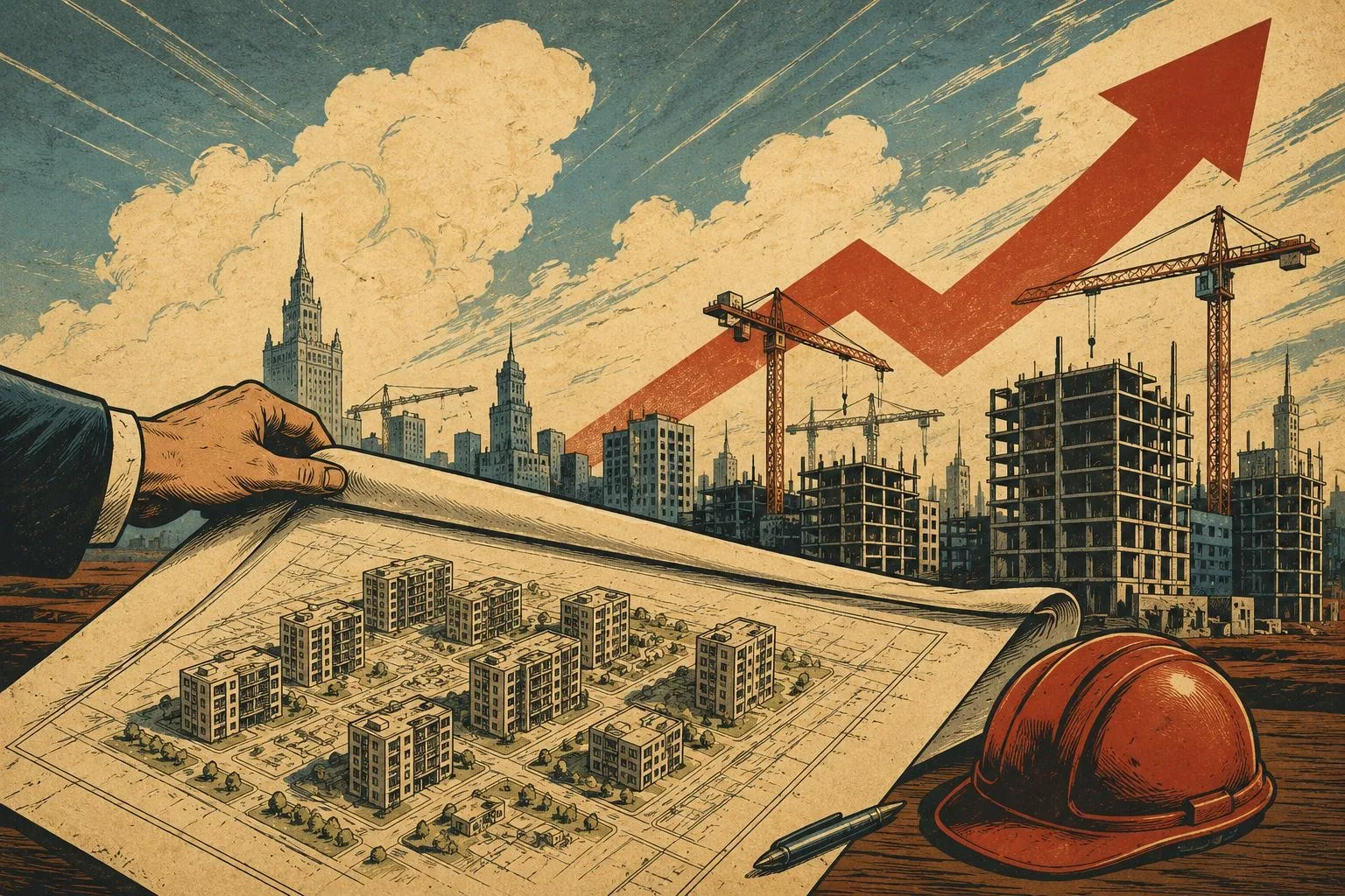 🏗 Объем потенциального жилищного строительства в России достиг 315 млн кв. м, что на 7,8% больше, ч