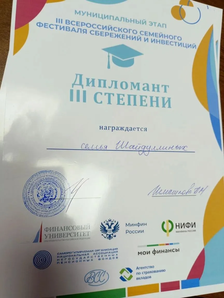 В рамках Стратегии повышения финансовой грамотности в Караидельском районе прошел муниципальный III 