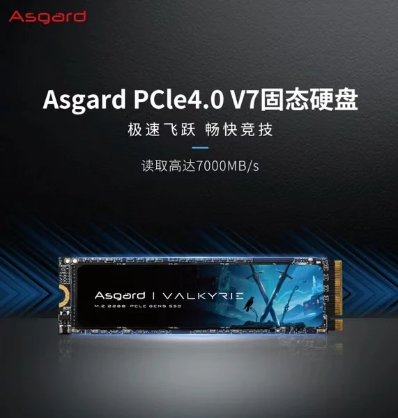 Asgard выпустила SSD V7 с PCIe 4.0 и скоростью чтения до 7000 МБ/с 

Компания Asgard начала продажи 