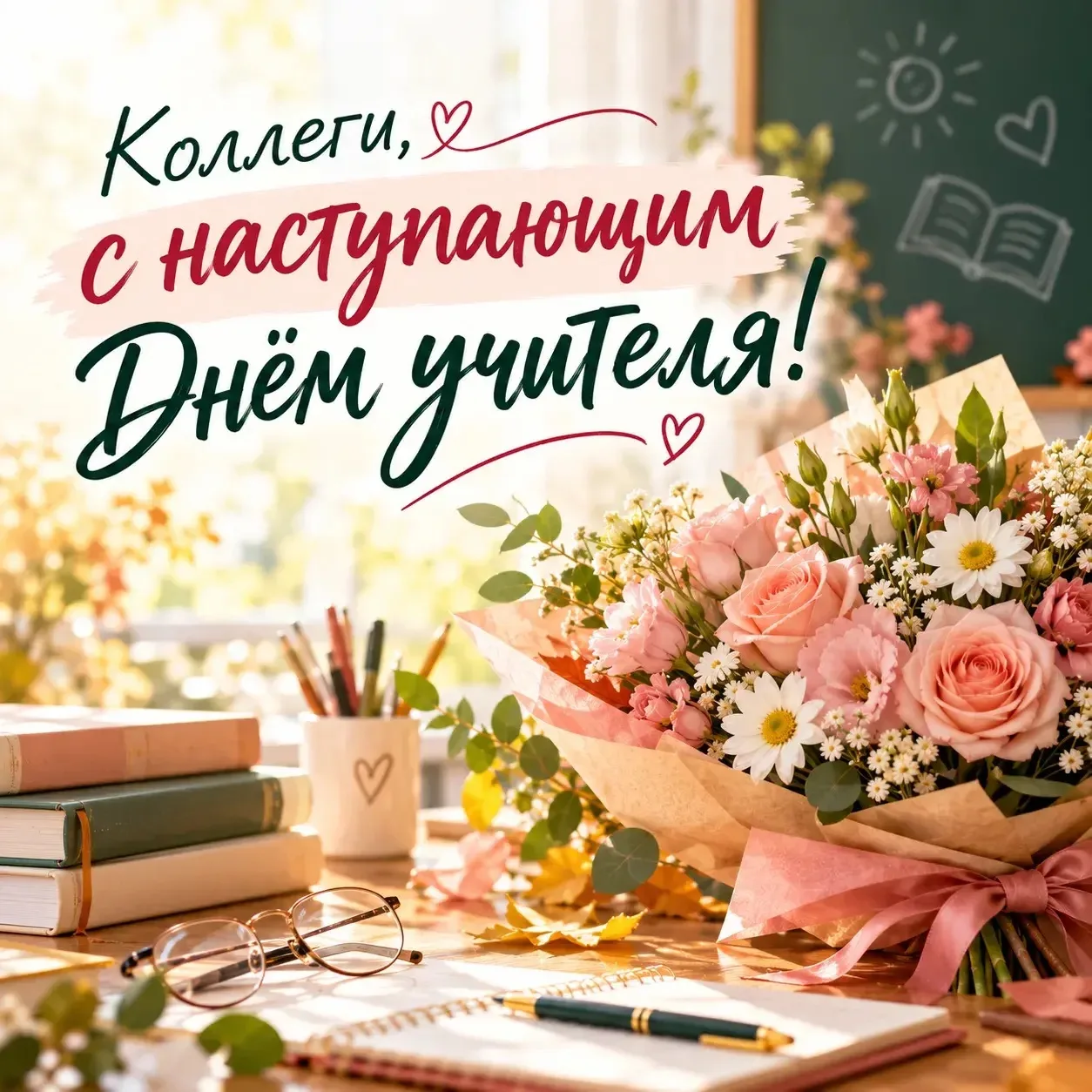 ❤️ Коллеги, с наступающим Днём учителя!