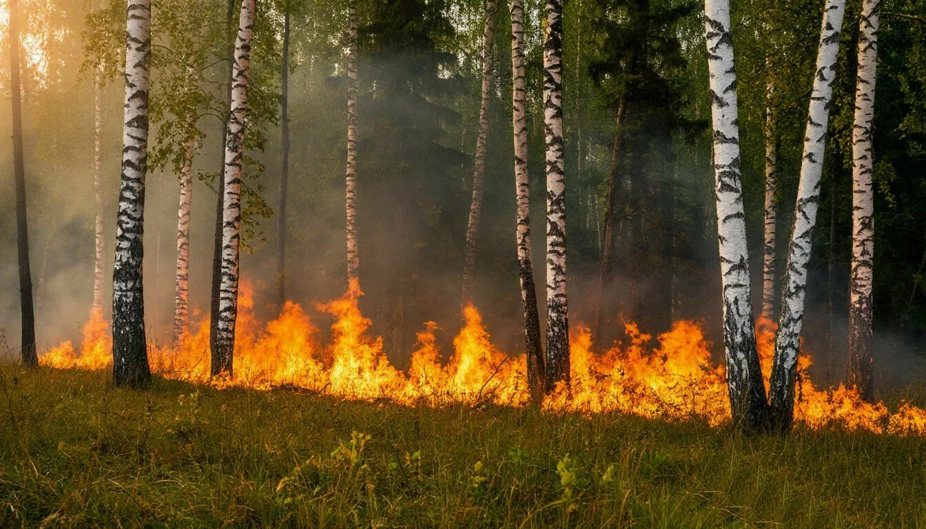 🔥 В Красноселькупском районе действует один природный пожар. В настоящее время он локализован, его 