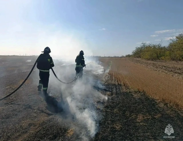 👨‍🚒За минувшие сутки в Запорожской области произошло шесть пожаров