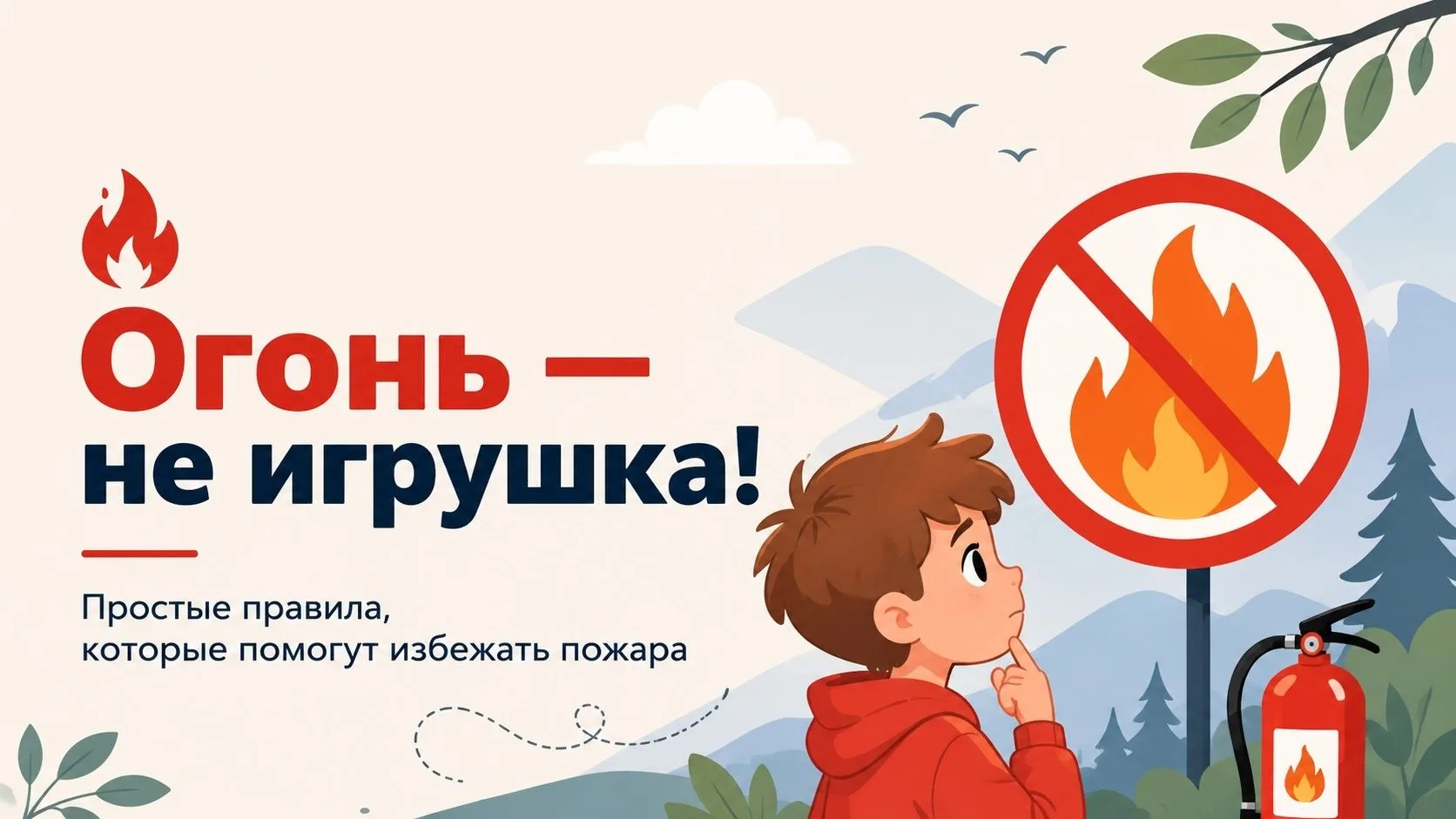 🔥Огонь — не игрушка!