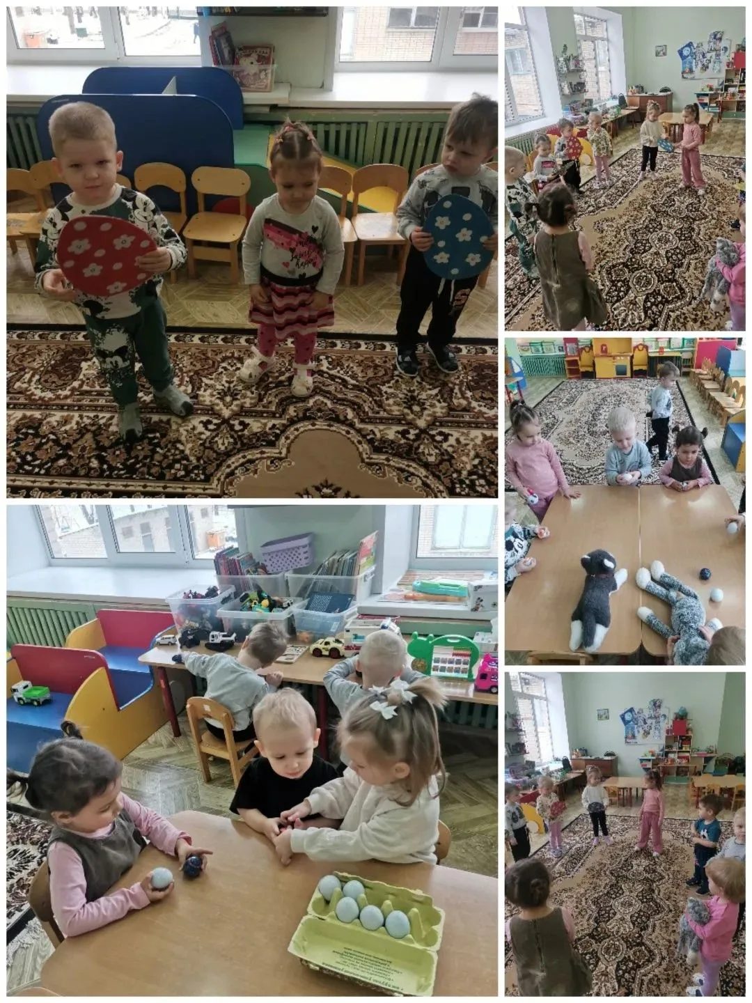 В 1 младшей группе прошло занятие посвящённое празднику Пасхи. Дети познакомились с тра...