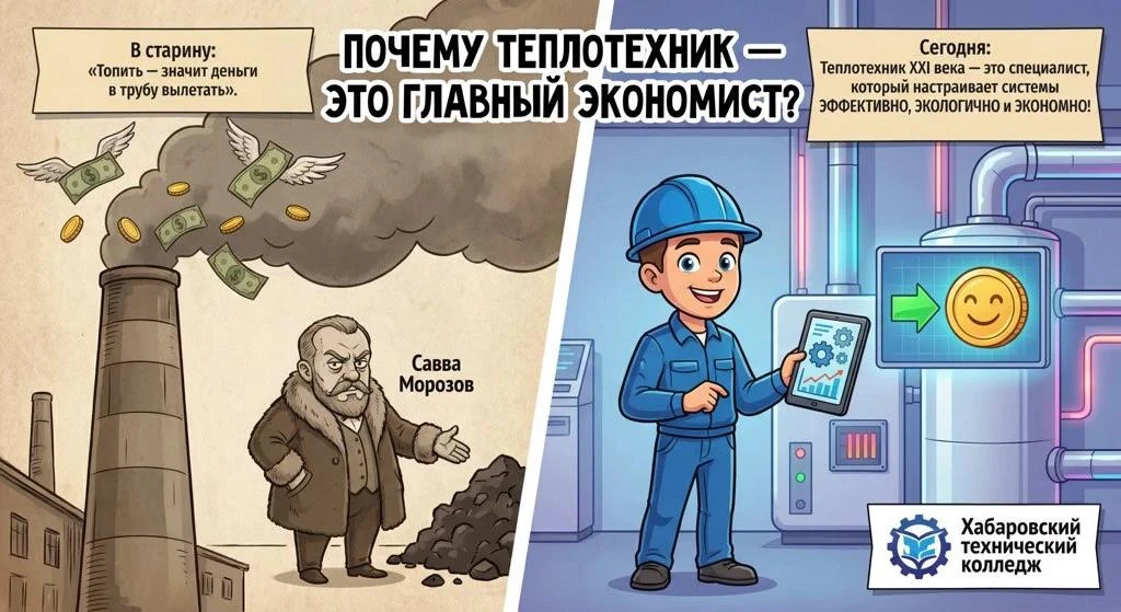 Почему теплотехник — это главный экономист на производстве?

В старину говорили: «Топить — значит де