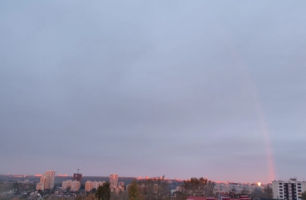 🌈 Утренняя октябрьская радуга — редкий подарок осени