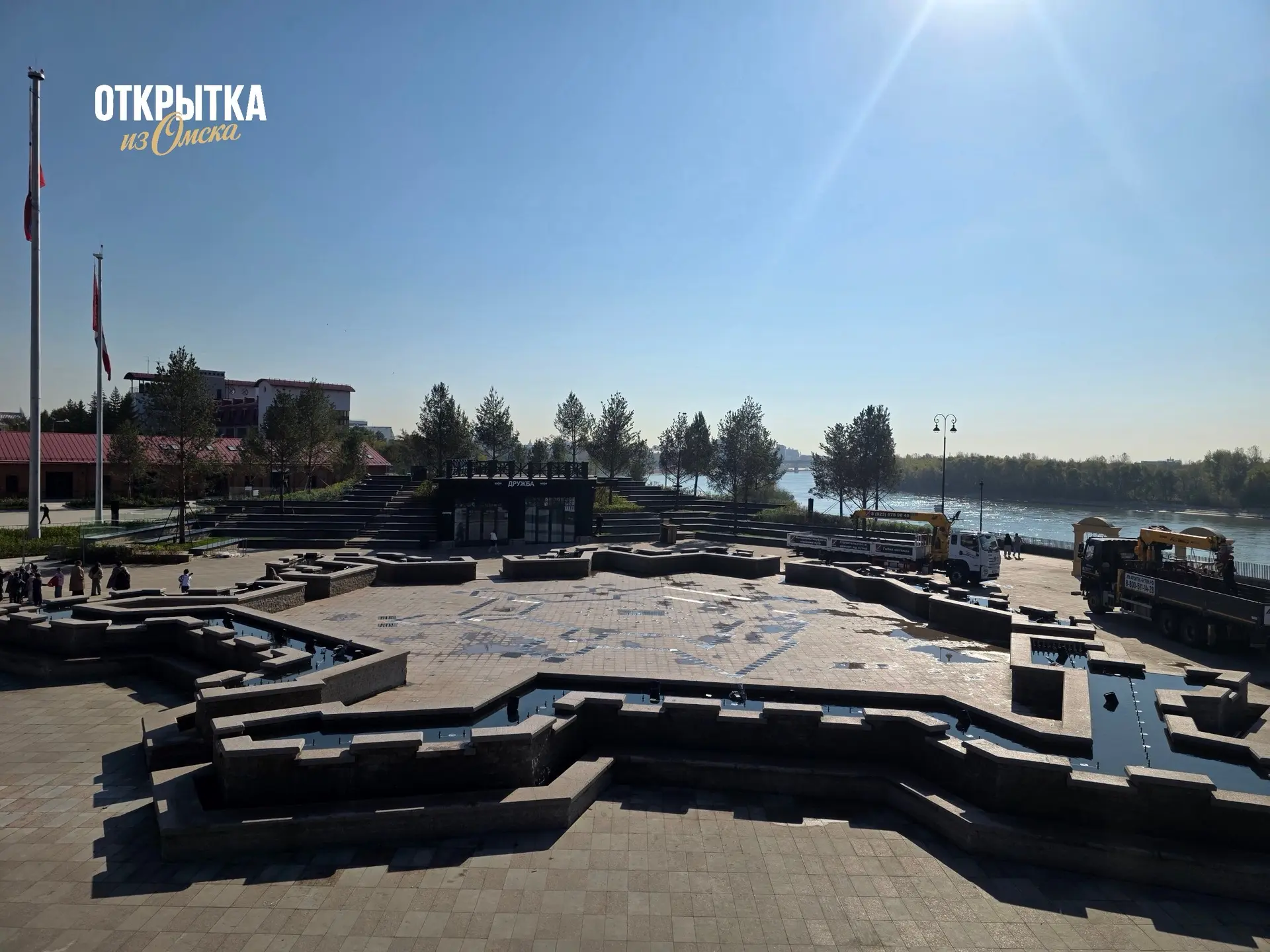 ‼️Новый фонтан на Омской крепости закрыли до следующего сезона