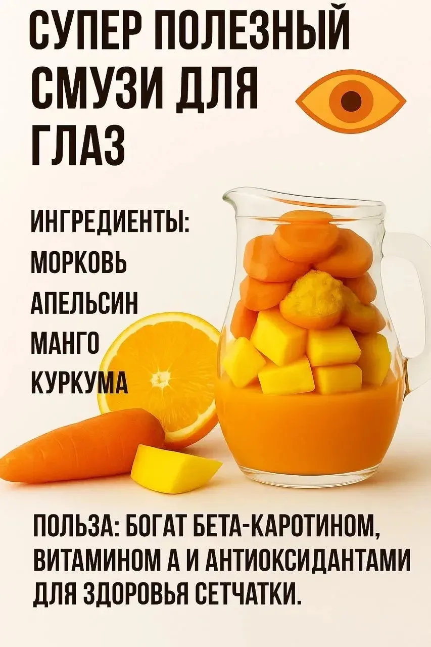 👁 Смузи для здоровья глаз 🥕