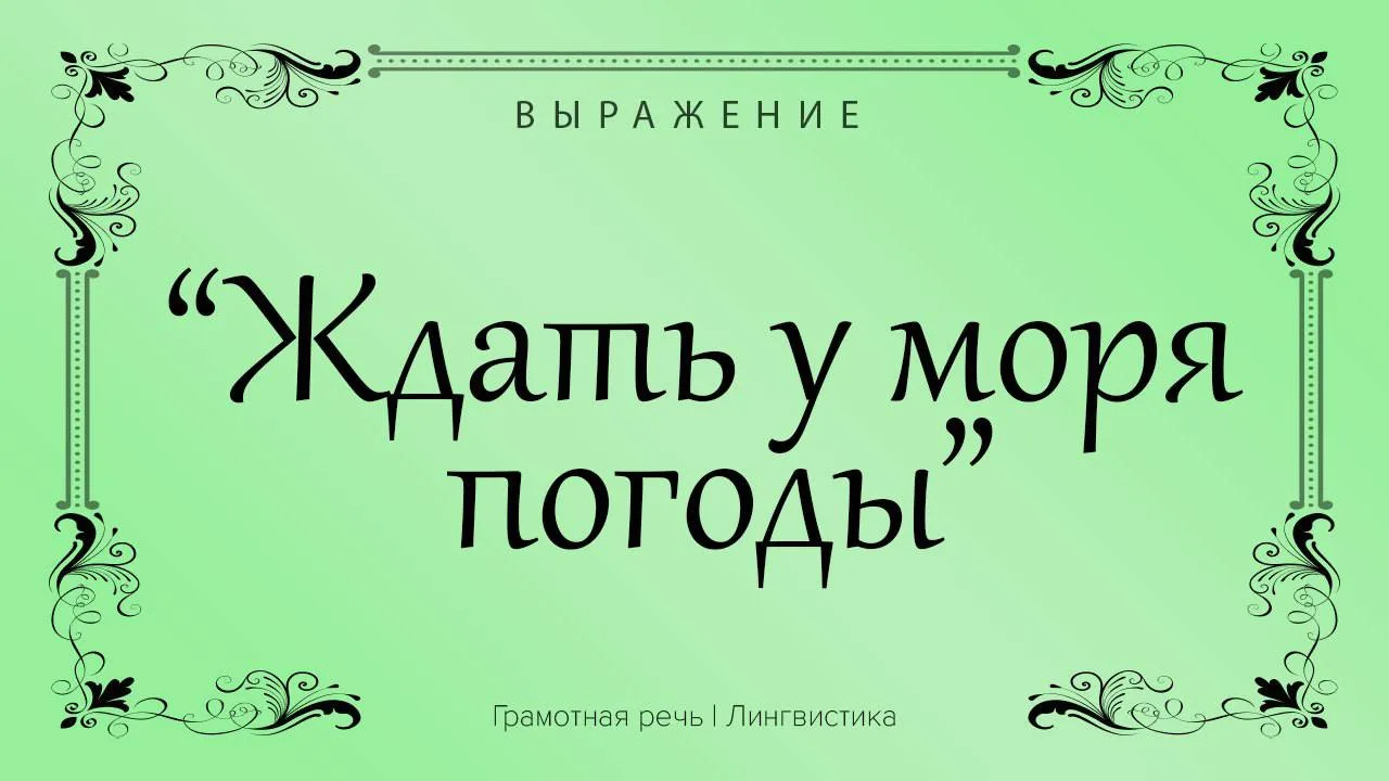 То есть наблюдать за течением жизни, выжидая удобного случая.