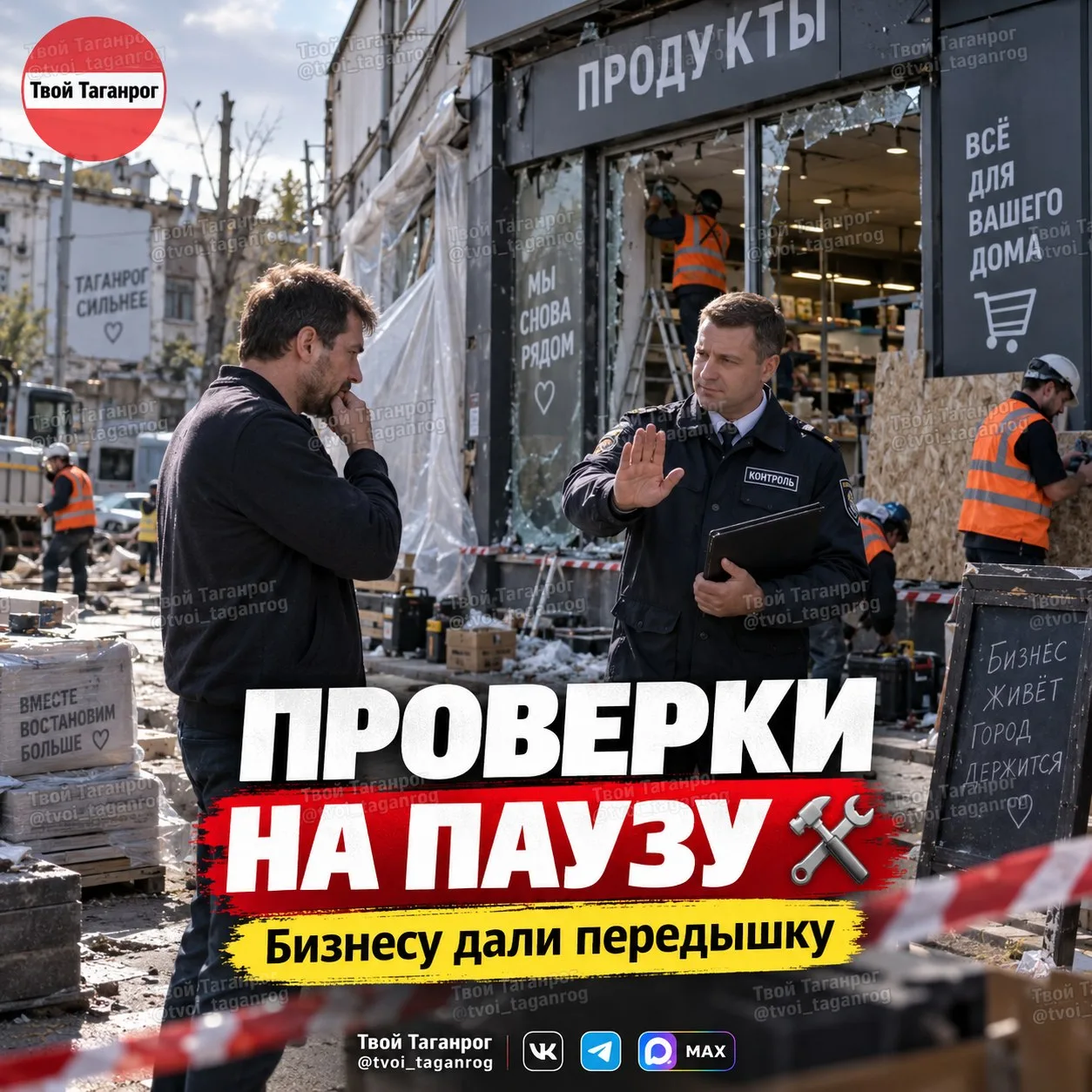 🏢📋 ПОСТРАДАВШИЙ ОТ АТАК БПЛА БИЗНЕС ОСВОБОДИЛИ ОТ ЧАСТИ ПРОВЕРОК