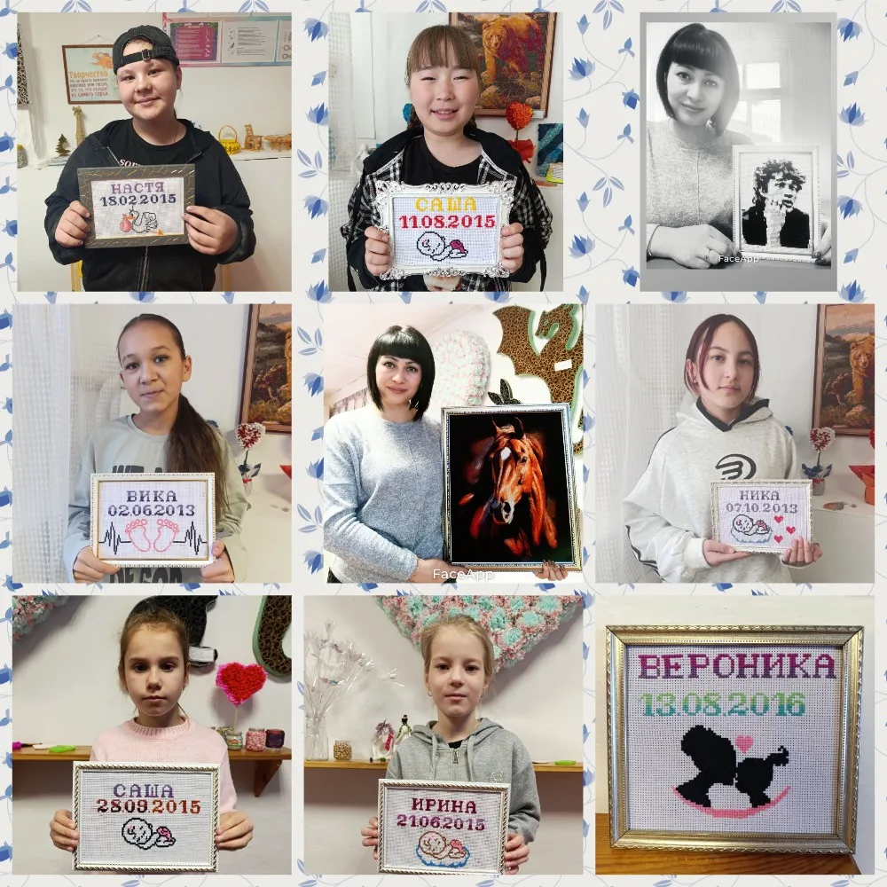 Объединение «Ларец творений» представляет часть выставки вышивок крестом, выполненных в...