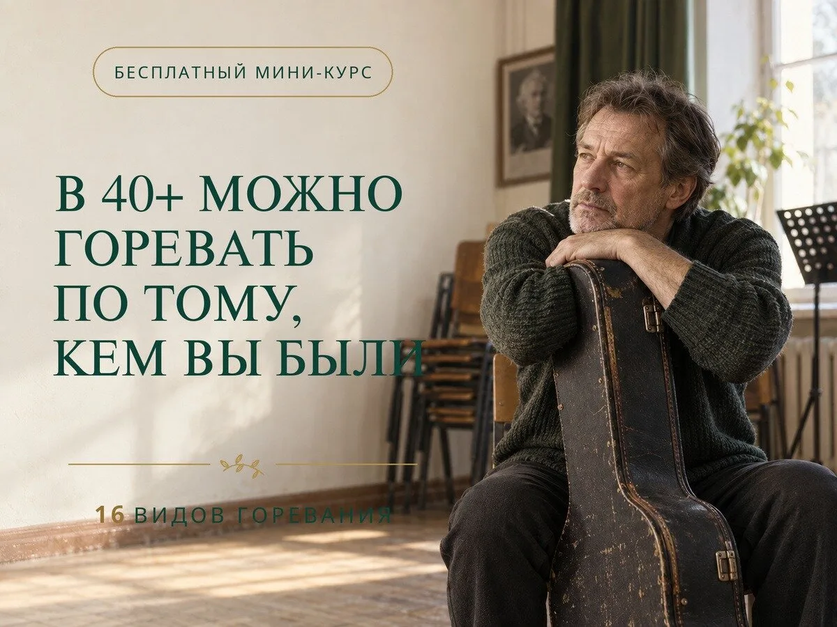 В 40+ можно горевать по тому, кем Вы были