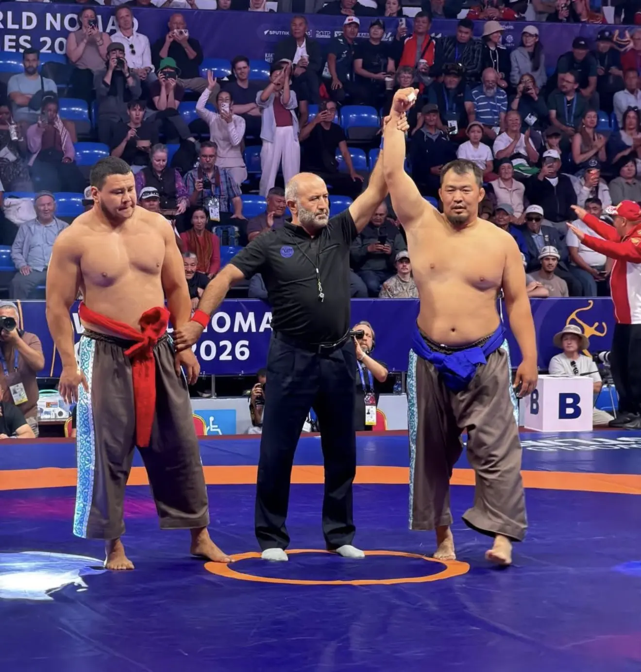 Второй раз подряд тувинский борец Айдын Монгуш становится лучшим борцом Всемирных Игр К...