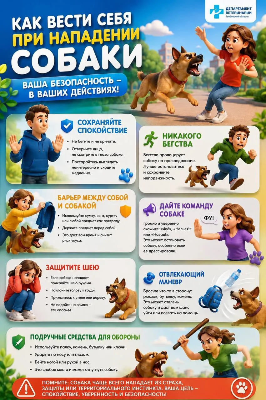 🐕 Что делать, если на вас напала собака?