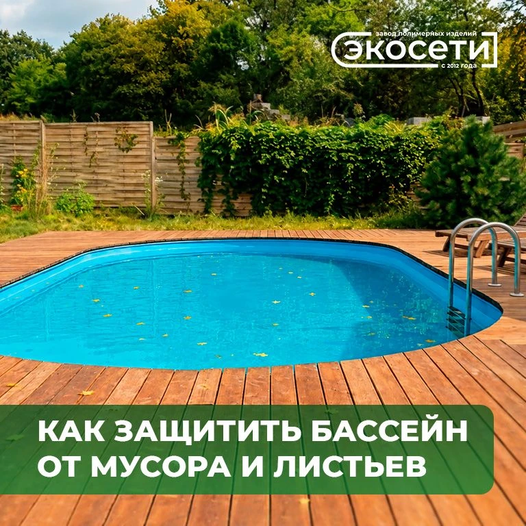 🍃 Как защитить бассейн от мусора и листьев