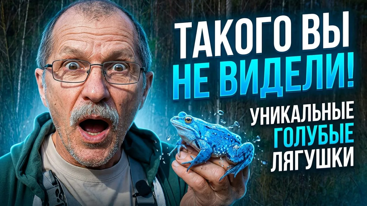 Весенние лягушки. Чудо на опушке. Традиционный ролик про голубых лягушек