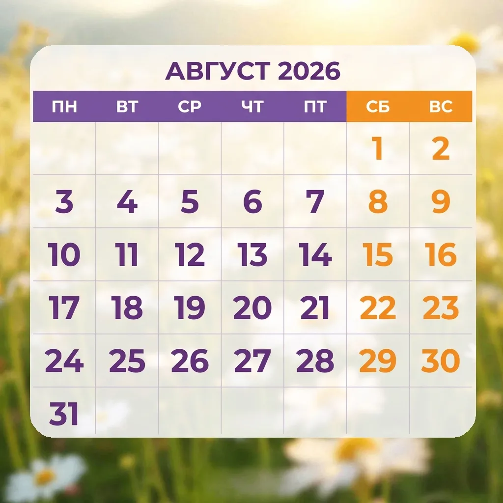 ⭐Уже завтра АВГУСТ — последний месяц уходящего лета☀️.
⚡️Напоминаем, что 22 августа отмечается день 