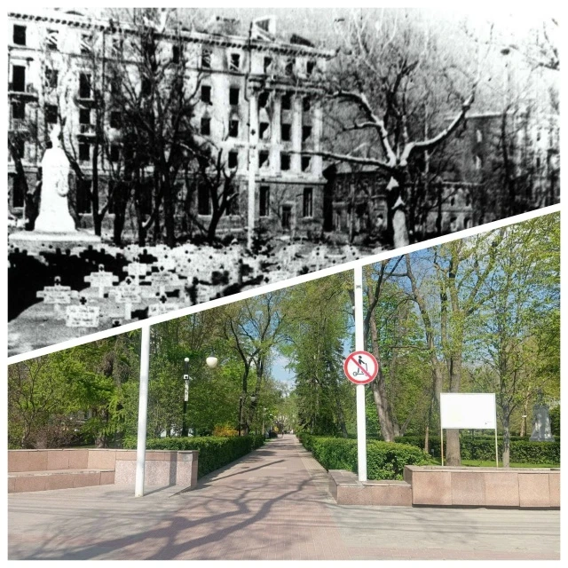 Кольцовский сквер  Во время оккупации Воронежа в 1942–1943 годах немцы превратили Кольцовский сквер 