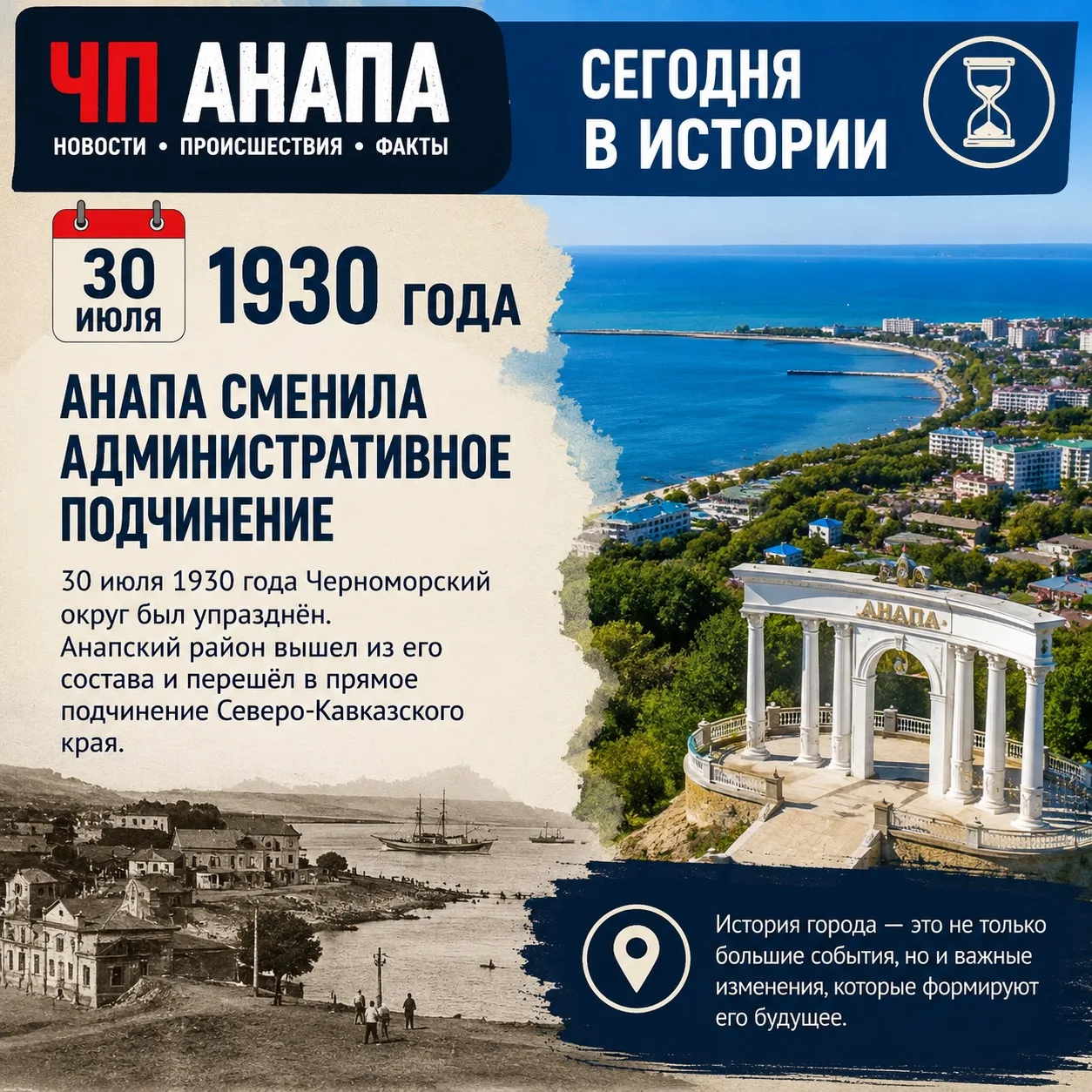 🇷🇺 ЧП Анапа | Сегодня в истории

🗓 30 июля 1930 года: почему в истории административной реформы в