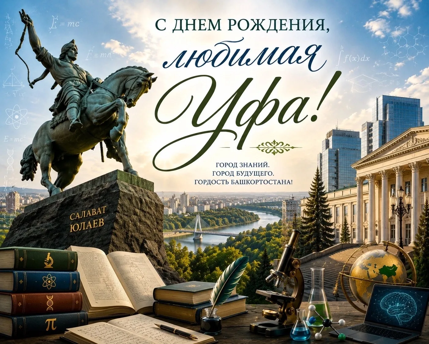 Уфе - 452 года. Почти пять веков. За это время она из деревянной крепости превратилась ...
