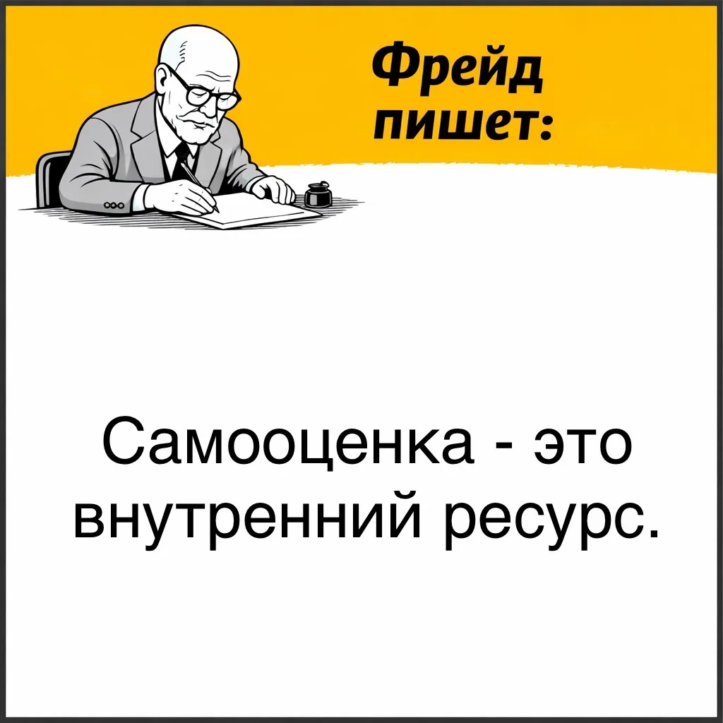 Фрейд считал, что самооценка связана не только с мыслями о себе, но и с тем, сколько внутренней псих