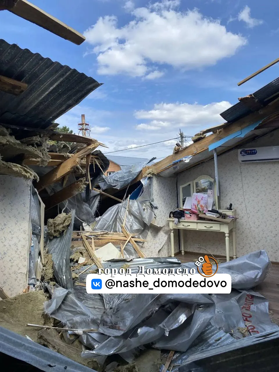 18 августа в результате падения ракеты перехватчика в 3 часа ночи произошло разрушение ...