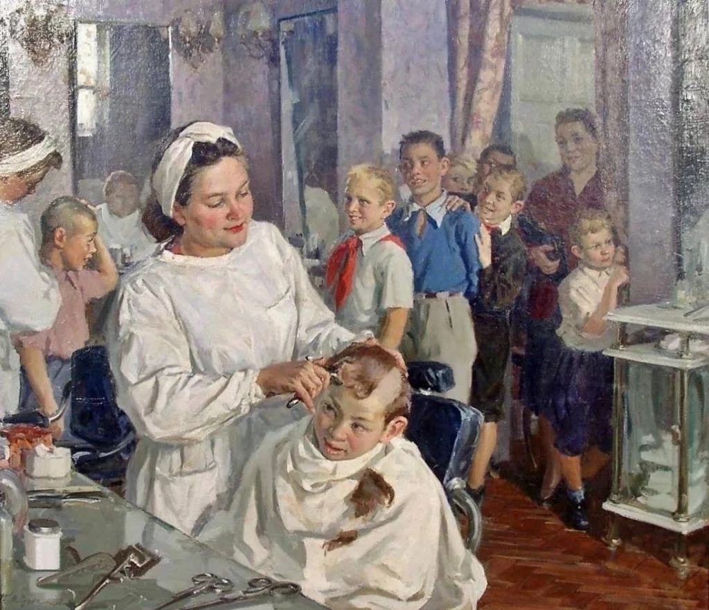 По случаю праздника, Дня знаний, нашла трогательную картину Михаила Суздальцева «Завтра...