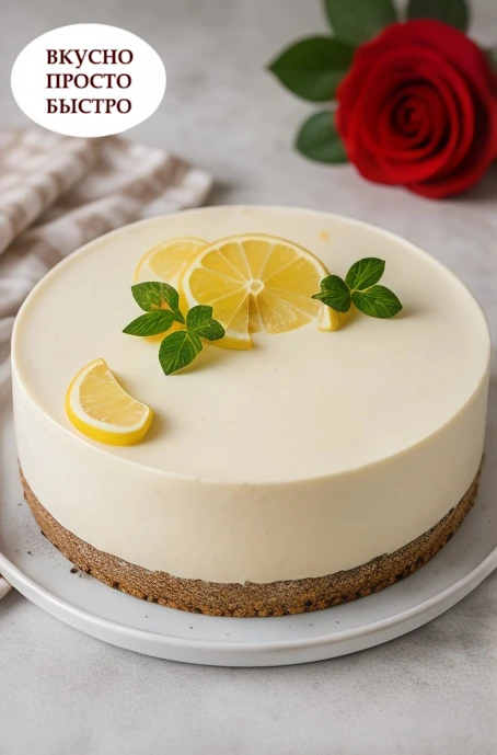 🍋 ЛИМОННЫЙ ЧИЗКЕЙК БЕЗ ВЫПЕЧКИ 🍰
