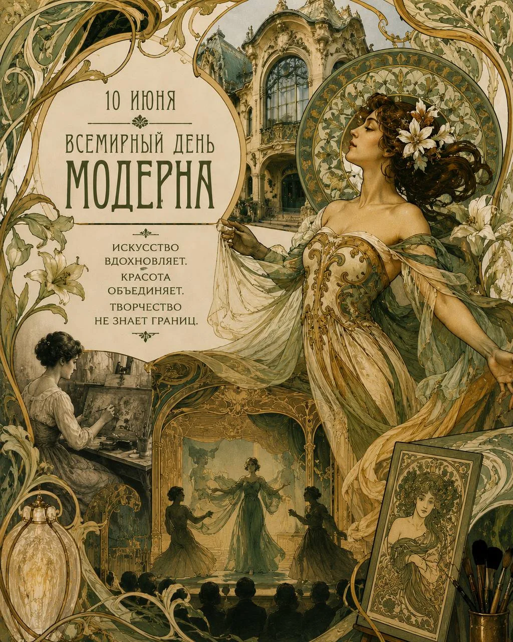 🎭 «Этот день в истории искусства» — 10 июня

Сегодня в мире отмечается Всемирный день модерна — пра