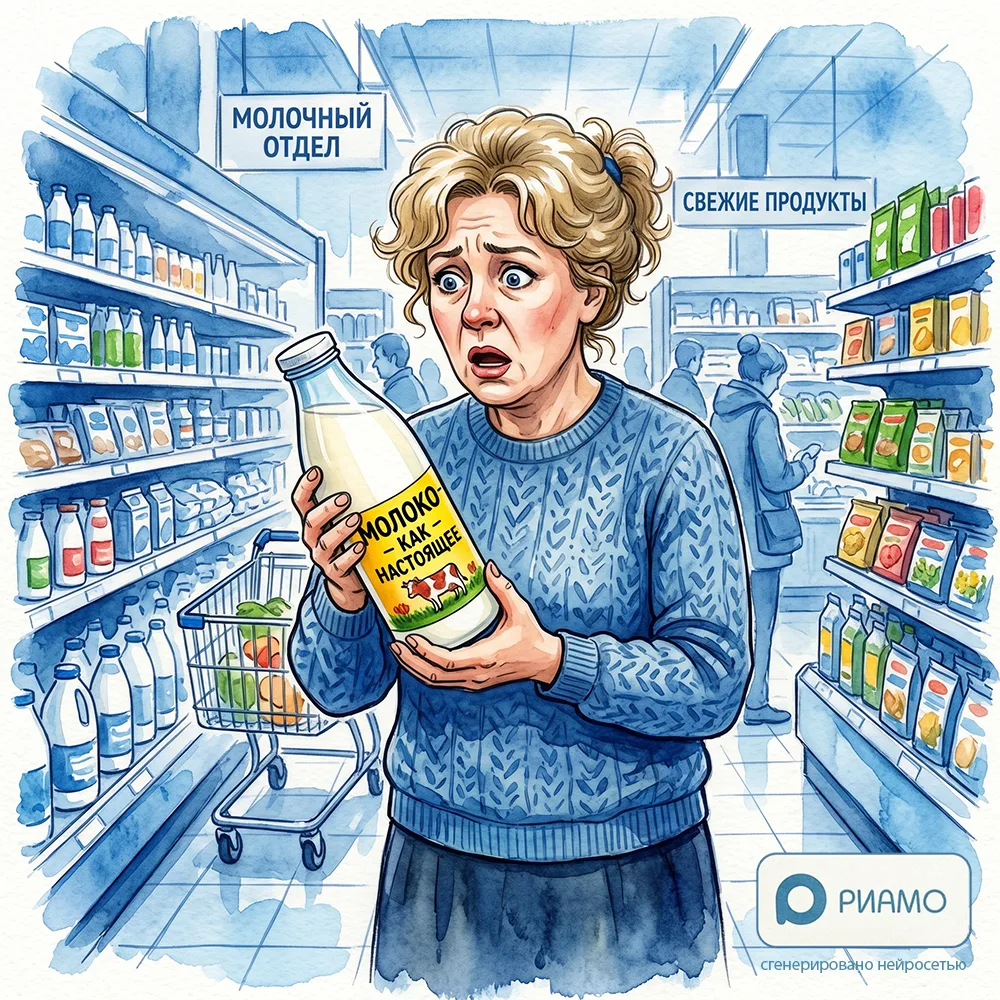 Молоко без молока, сыр без сыра: как не купить детям фальсификат  На полках магазинов всё чаще можно