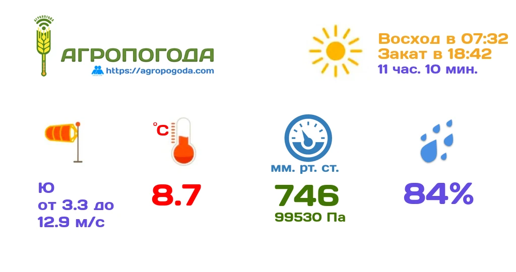 Агрометеорологическая сводка на 06.10.2026 (17:46)