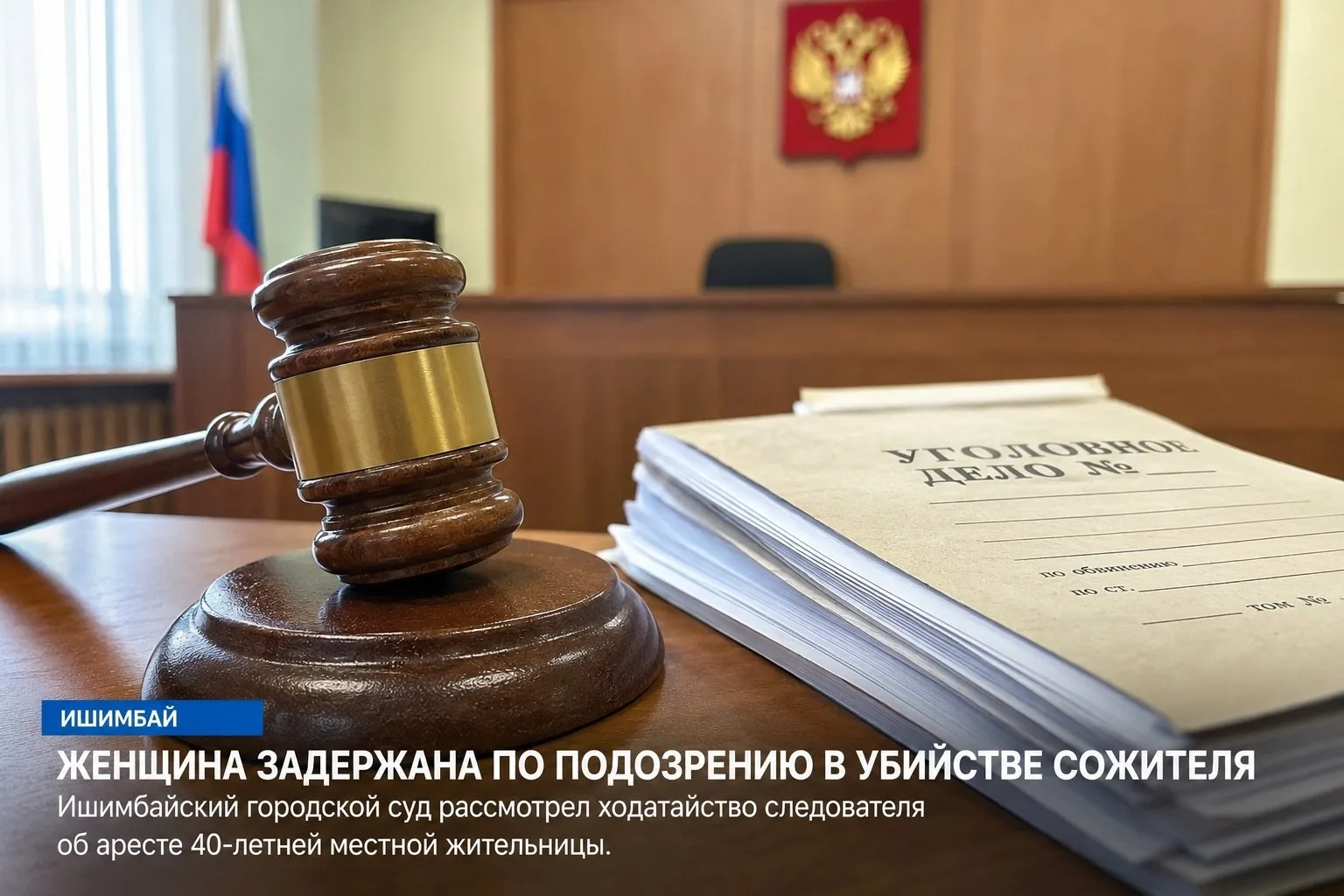 В Башкирии женщина задержана по подозрению в убийстве сожителя