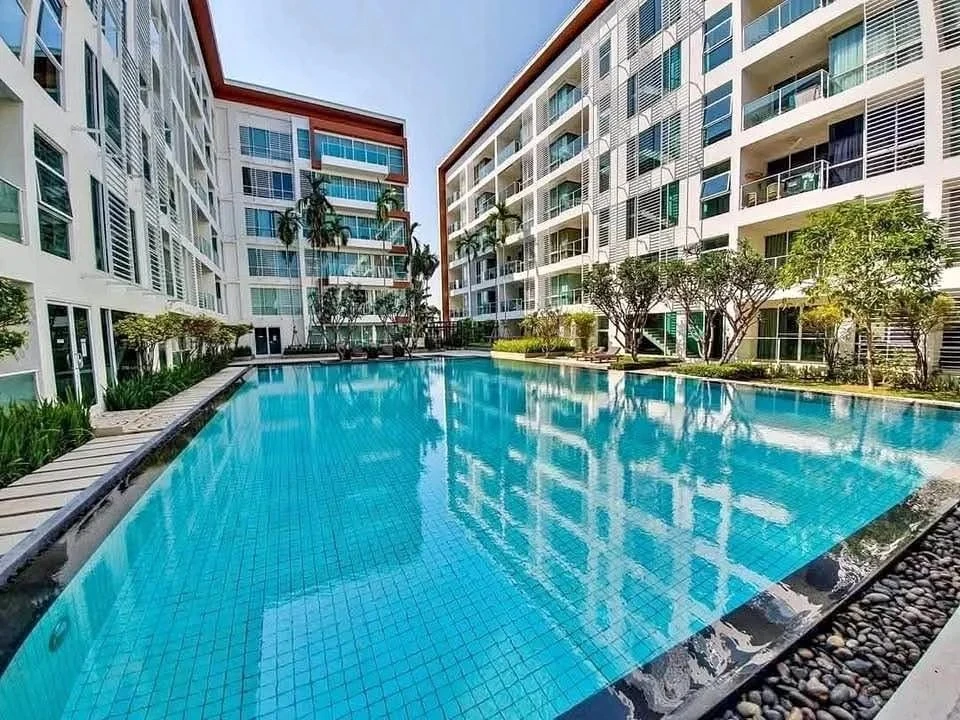 2 спальни, 2 ванны — квартира в The Breeze Hua Hin с видом на бассейн и море