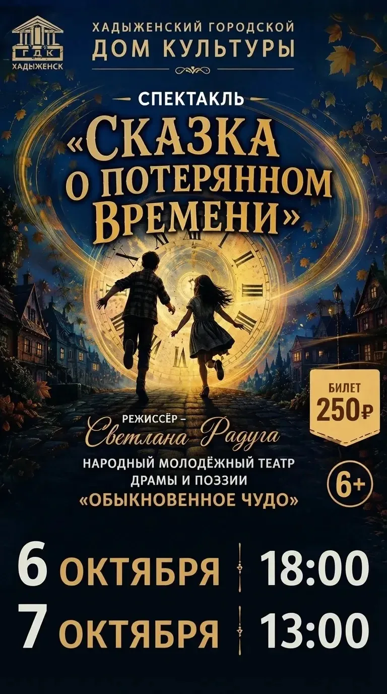 Уже сегодня вечером, спешите: