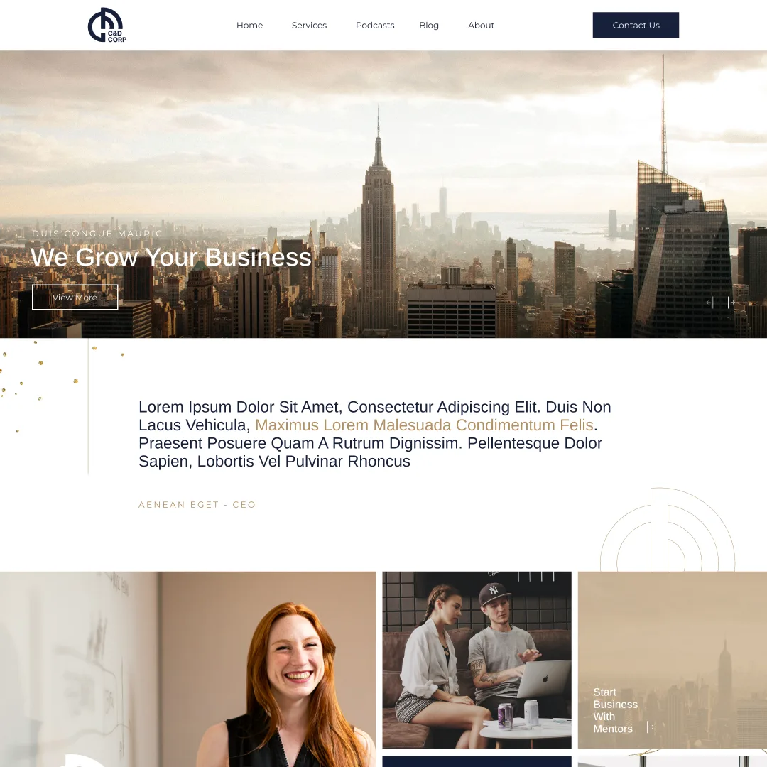 Landing page - Бизнес-услуги