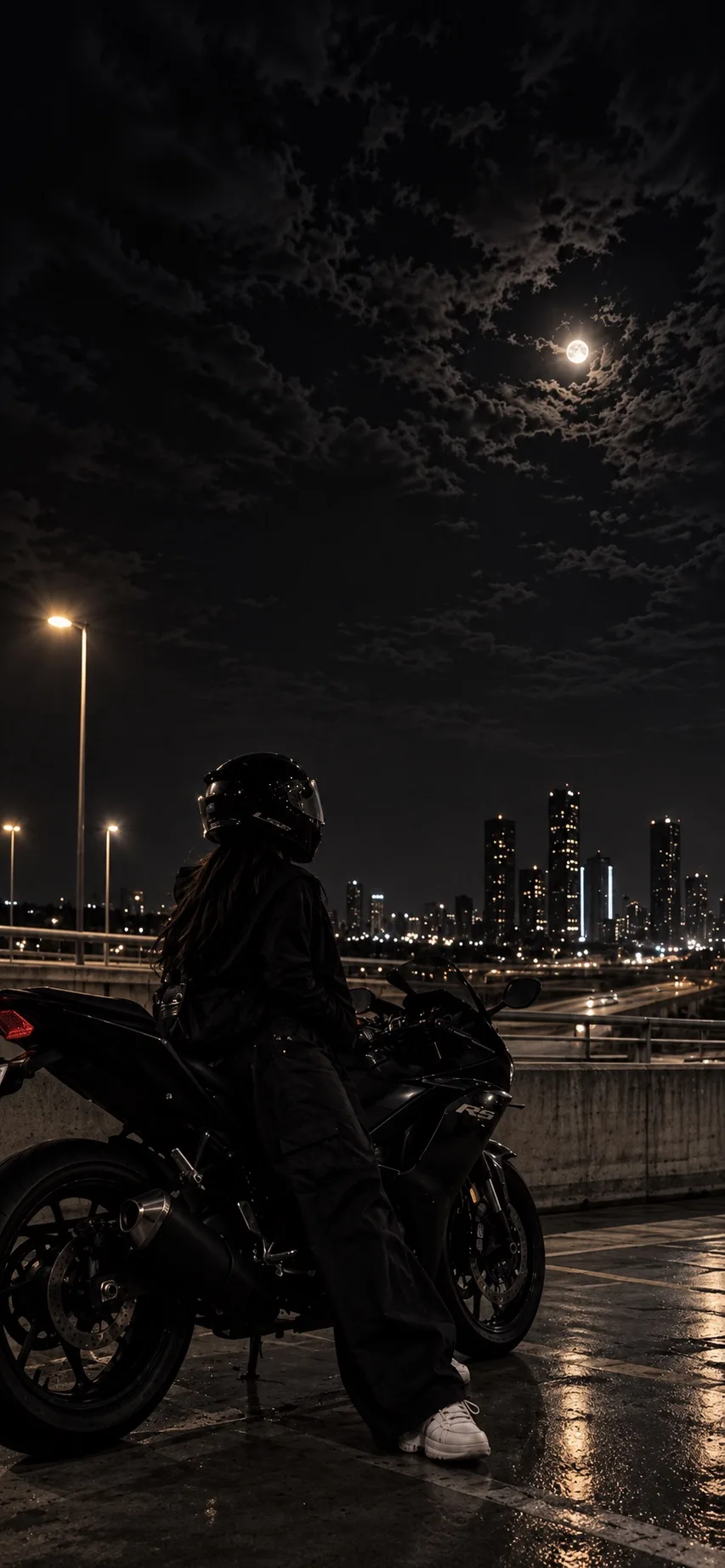Ночные обои для мотоциклистов 🏍️