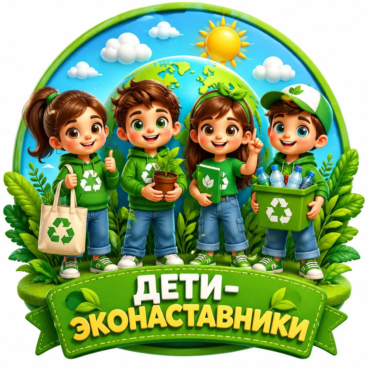 Эко-десант в действии: наши наставники в гостях у «Семицветика»! 🌍🌱
