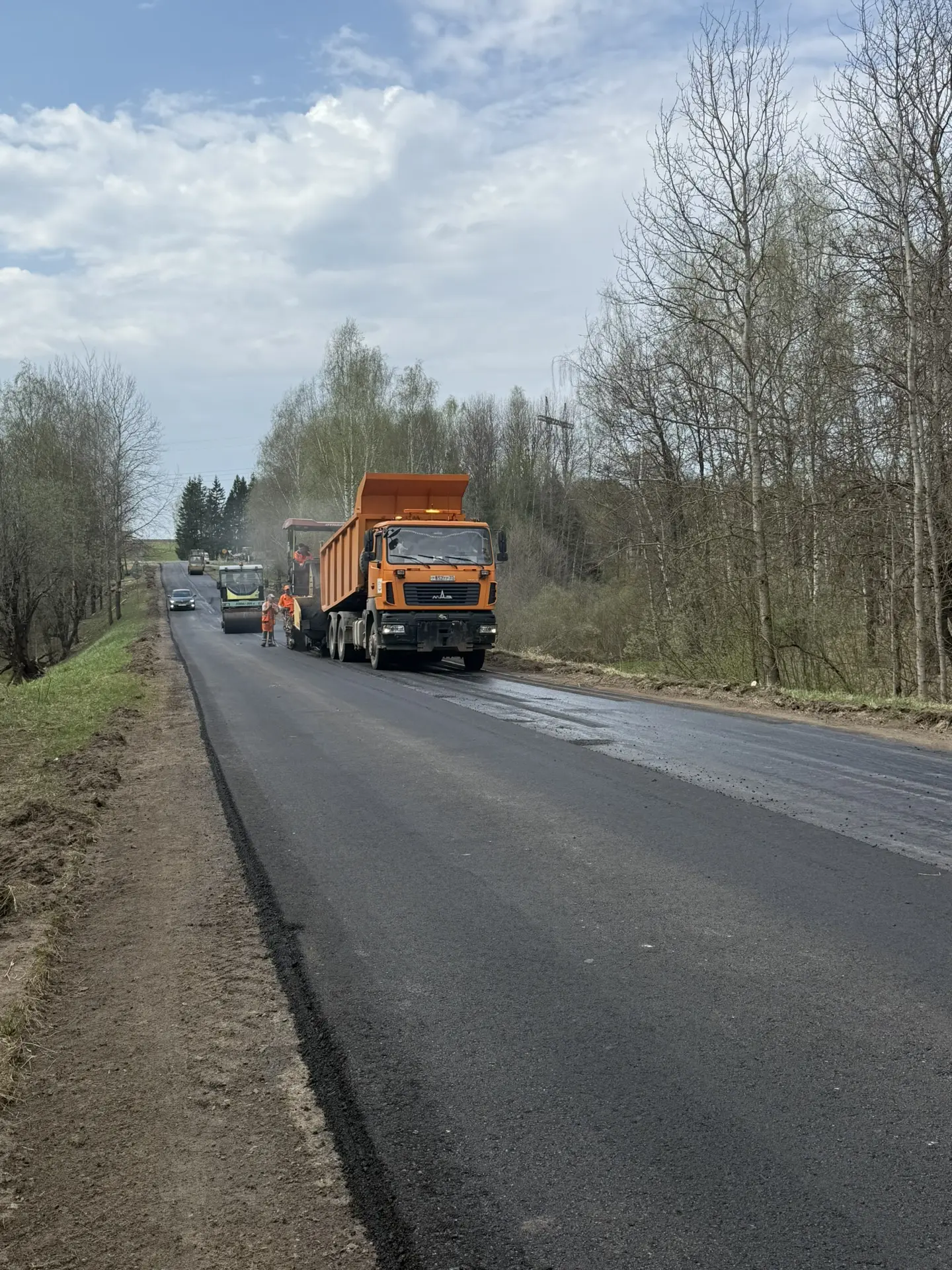 Ремонтируем участок «бетонки» в Александровском районе