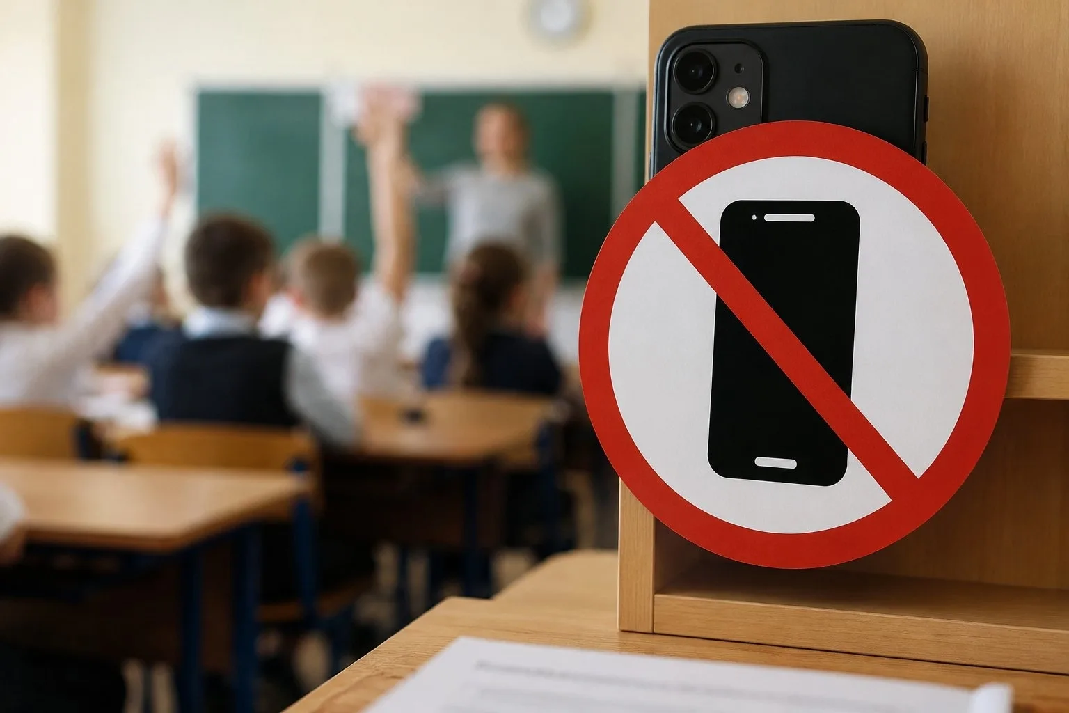 Телефоны на уроках остаются под запретом 📵