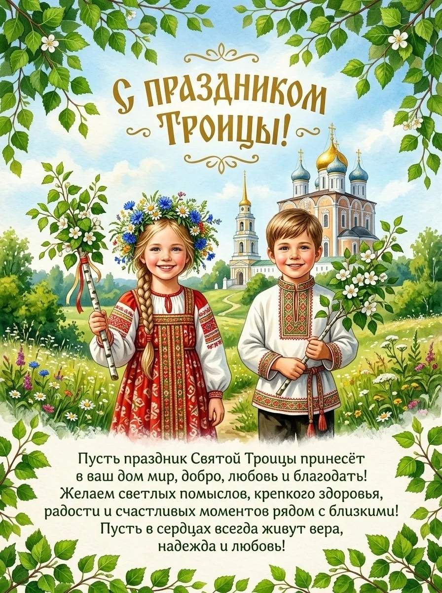 С ДНЕМ СВЯТОЙ ТРОИЦЫ! 🕊️