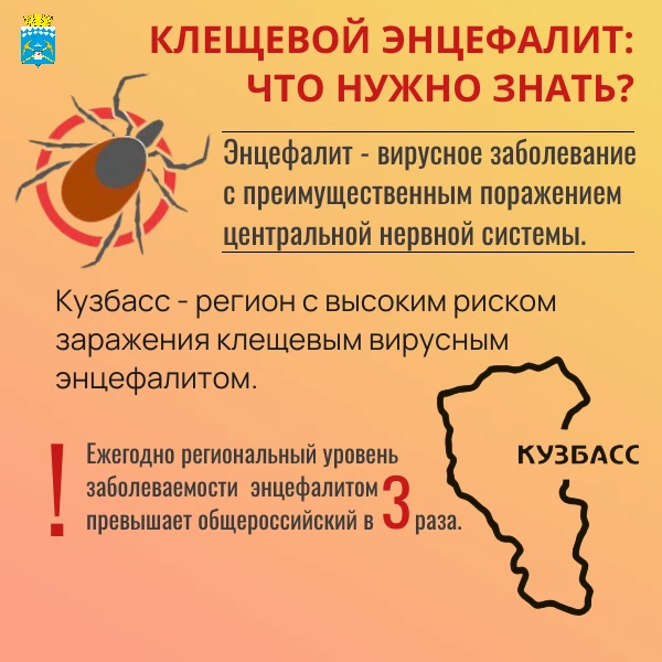 ❗Клещи проснулись  В Кузбассе зафиксировано первое в этом году обращение по поводу присасывания клещ