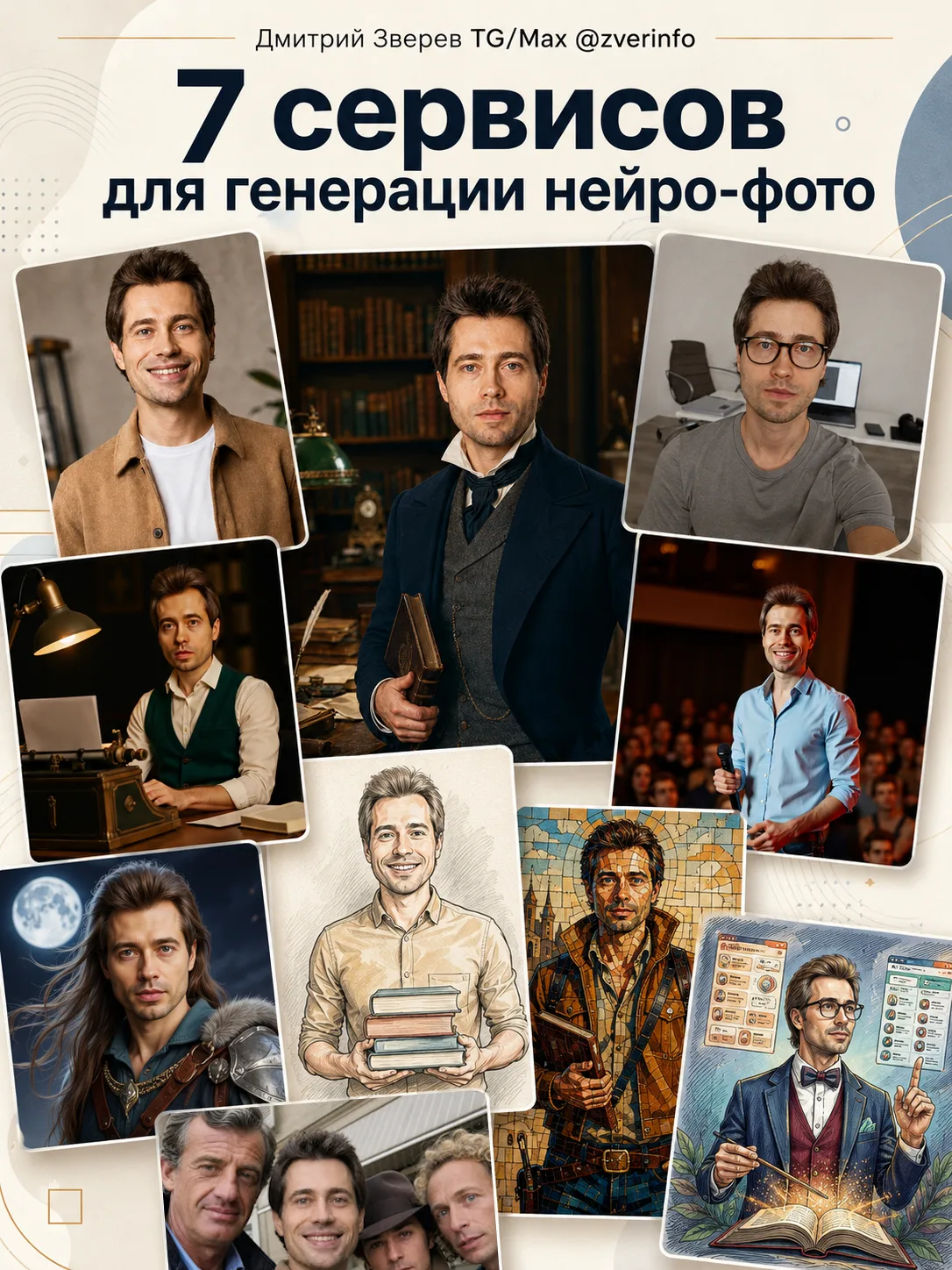 📸 7 сервисов для генерации нейро-фото

За последнее время эта сфера сильно шагнула вперед и теперь 