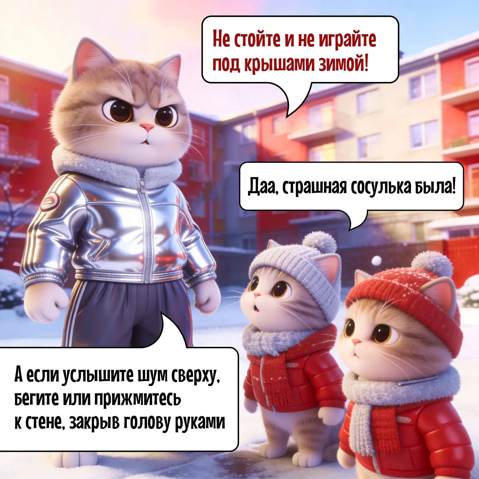 А ваш ребенок знает, чем опасна весенняя крыша?  Наступила календарная весна, солнце начинает греть 