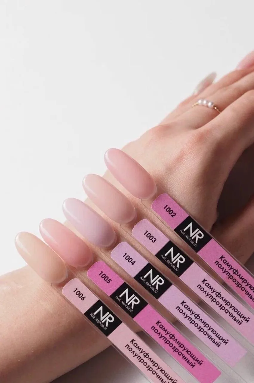 Полупрозрачные камуфлирующие гель-лаки Nail Republic 🤍