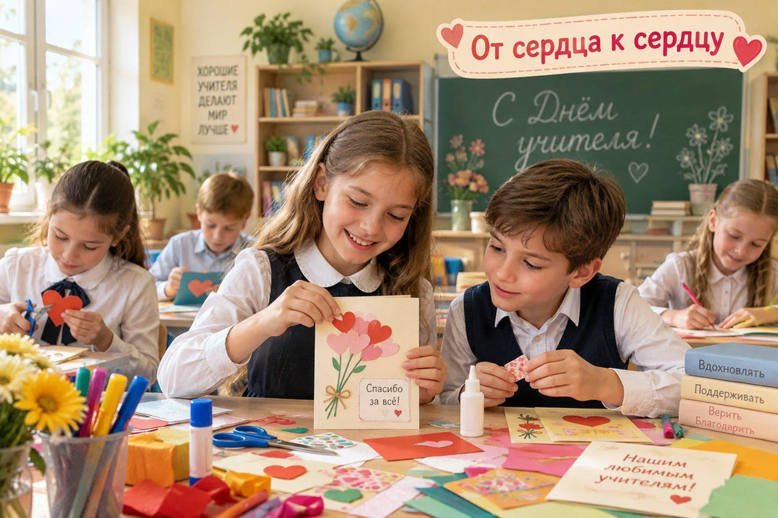 День учителя - это особенный праздник, который посвящён людям одной из самых важных и б...