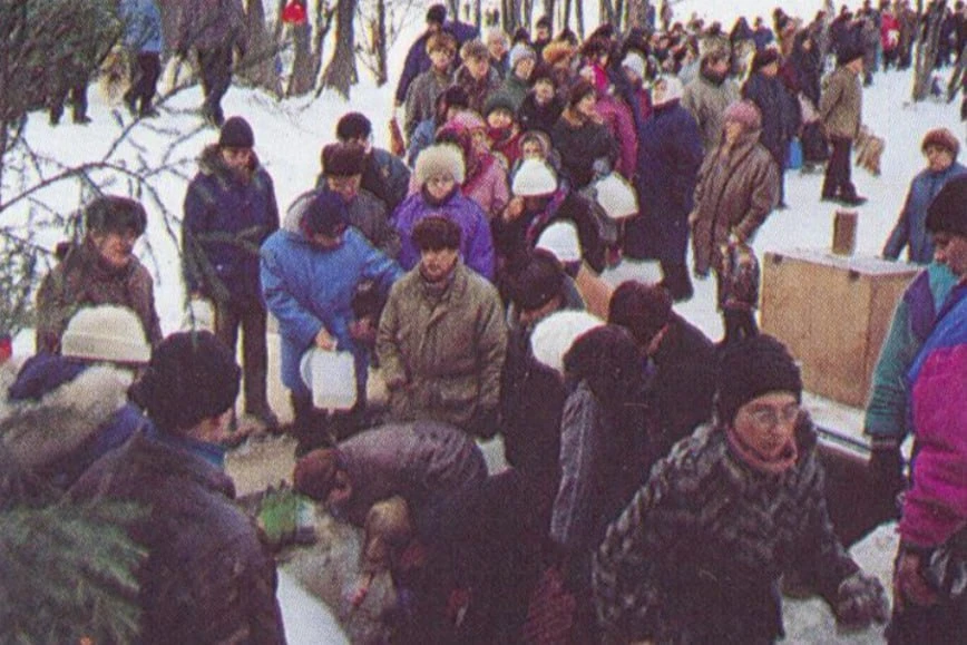 💧 Родник в Крылатских холмах в начале 90-х