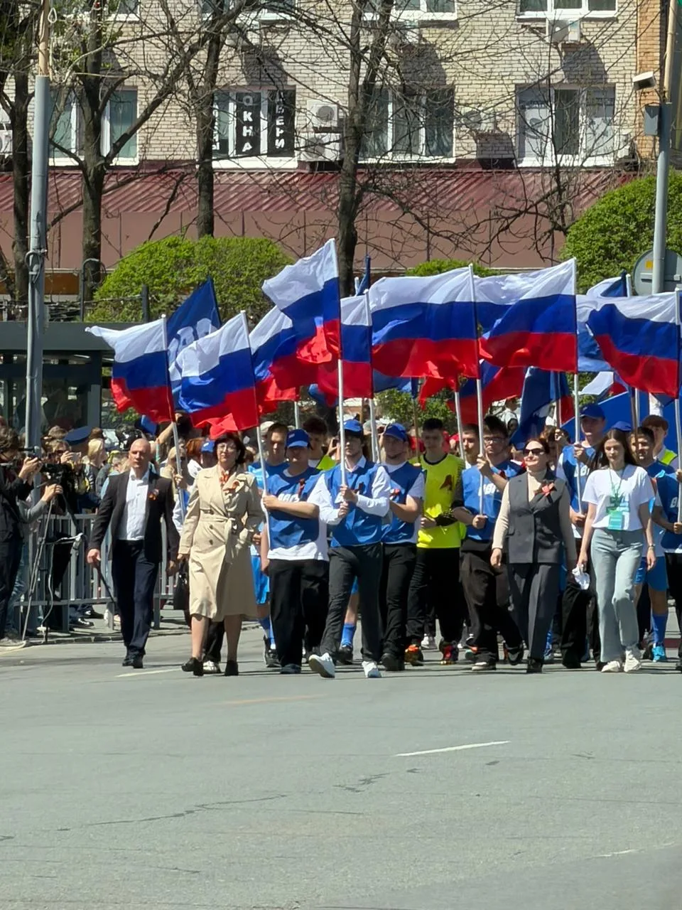Праздничное шествие 9 мая.                          💥В праздничном шествии  на главной...